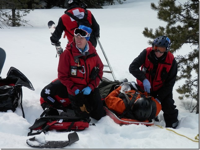 Mock rescue training